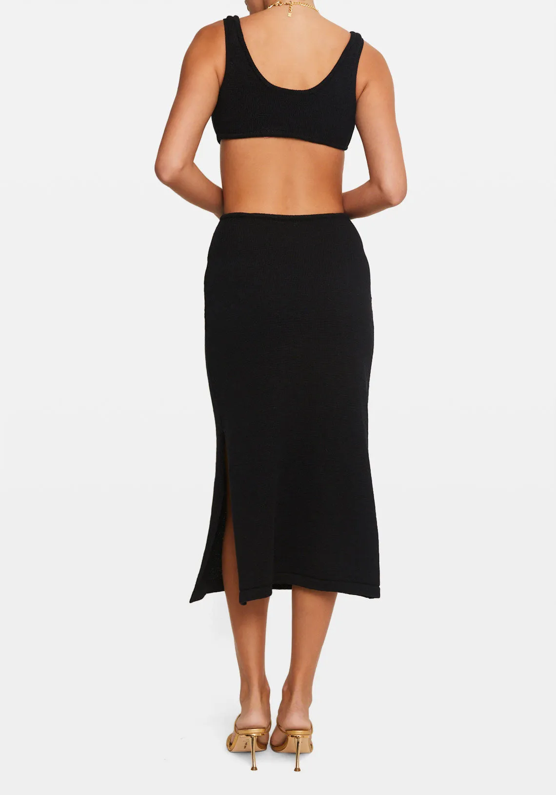 MERT KNIT DRESS BLACK