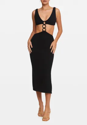 MERT KNIT DRESS BLACK