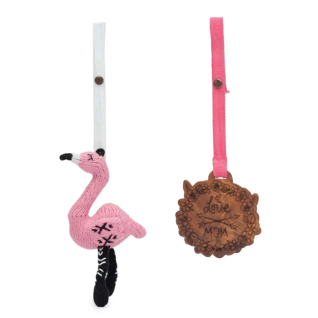 Miami Zoo Collection 2 pc. Stroller Set - Zoe & Mom