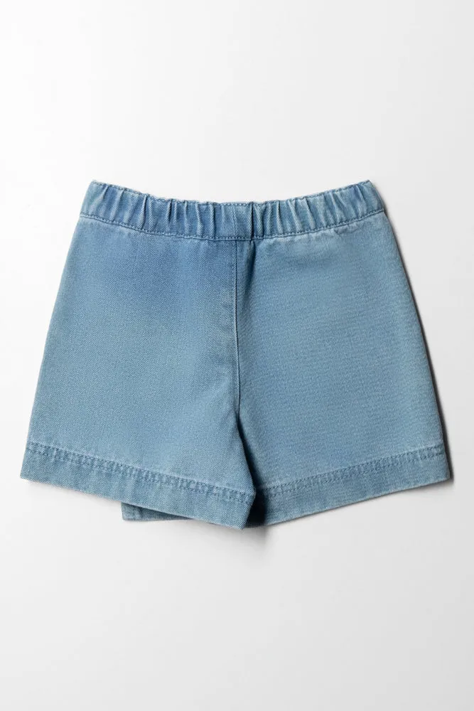 Minnie Mouse Denim Skort Light Wash