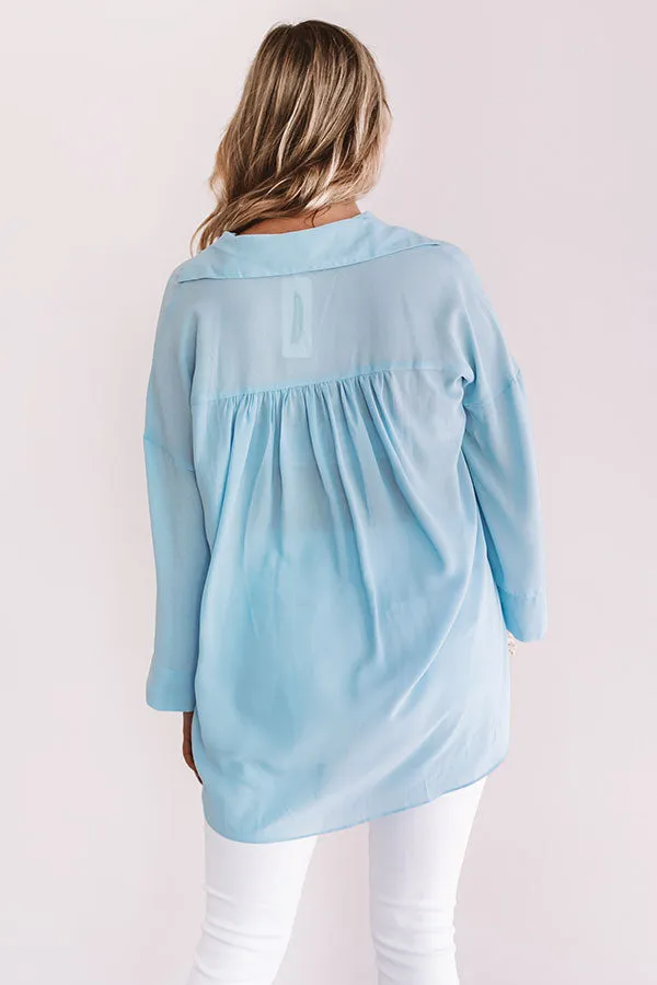 Montego Shift Tunic in Sky Blue