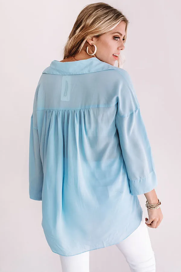 Montego Shift Tunic in Sky Blue
