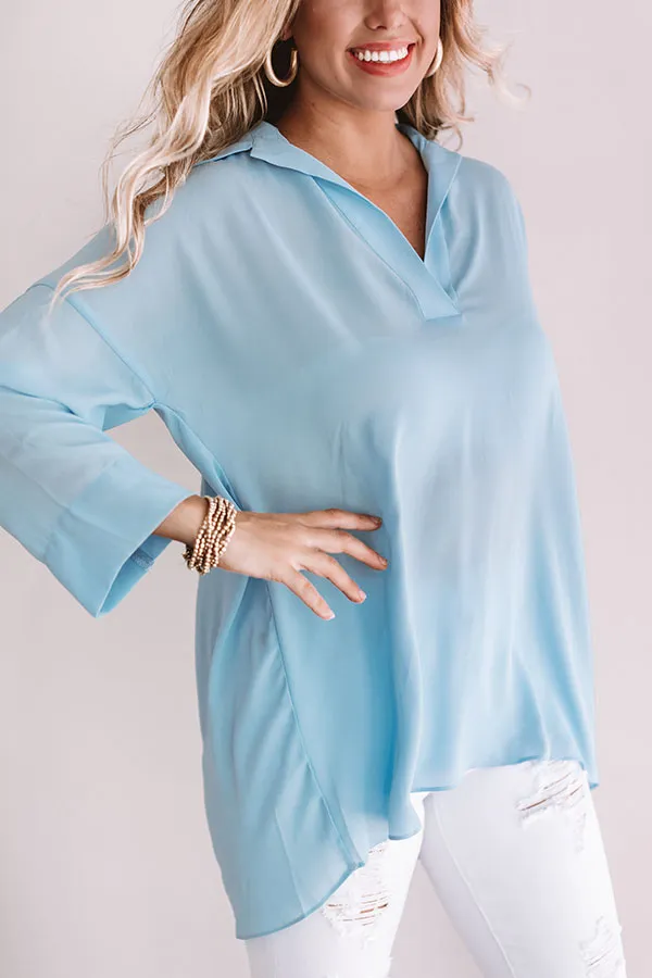 Montego Shift Tunic in Sky Blue