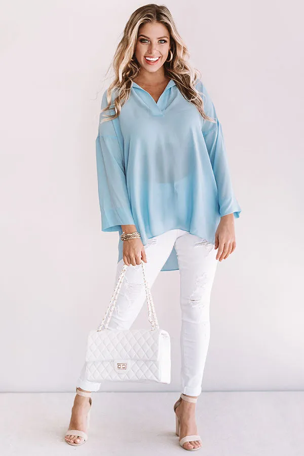Montego Shift Tunic in Sky Blue