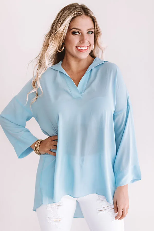 Montego Shift Tunic in Sky Blue