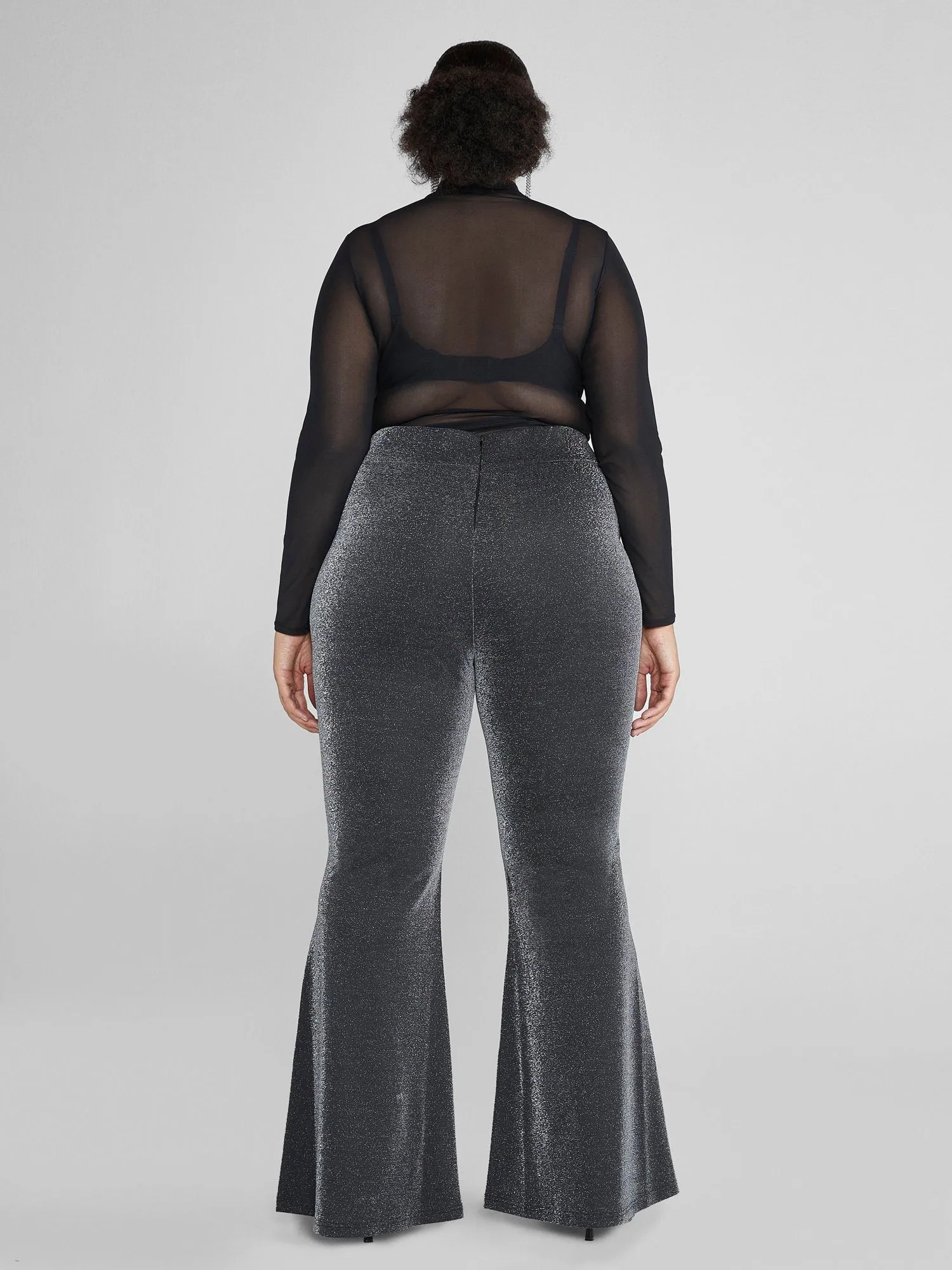 Myka Shimmer Knit Flare Pants