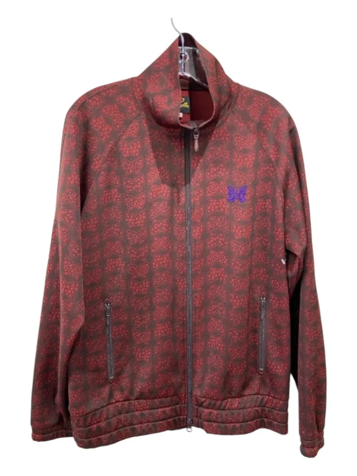 needles Size M Red Polyester Butterfly Track Men's Jacket