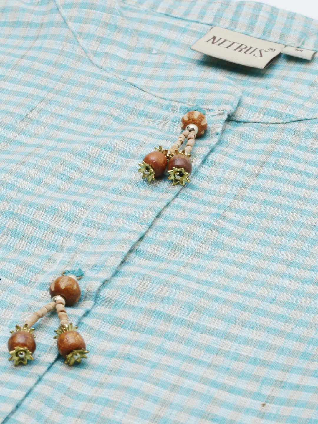 Neeru's Sea Green Colour Cotton Fabric Tunic "48"