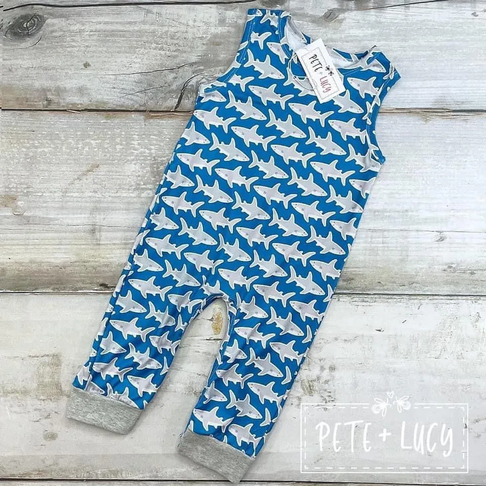 Not So Baby Shark Romper
