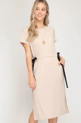 Nyah Tie Midi Dress