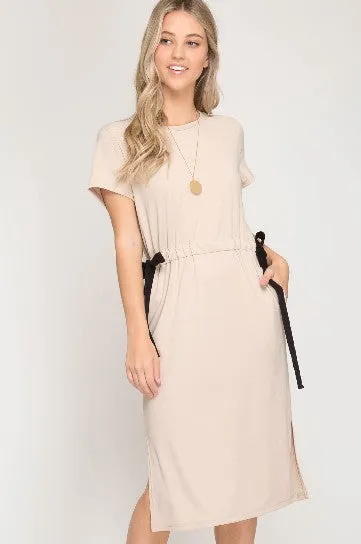 Nyah Tie Midi Dress