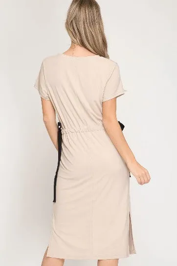 Nyah Tie Midi Dress