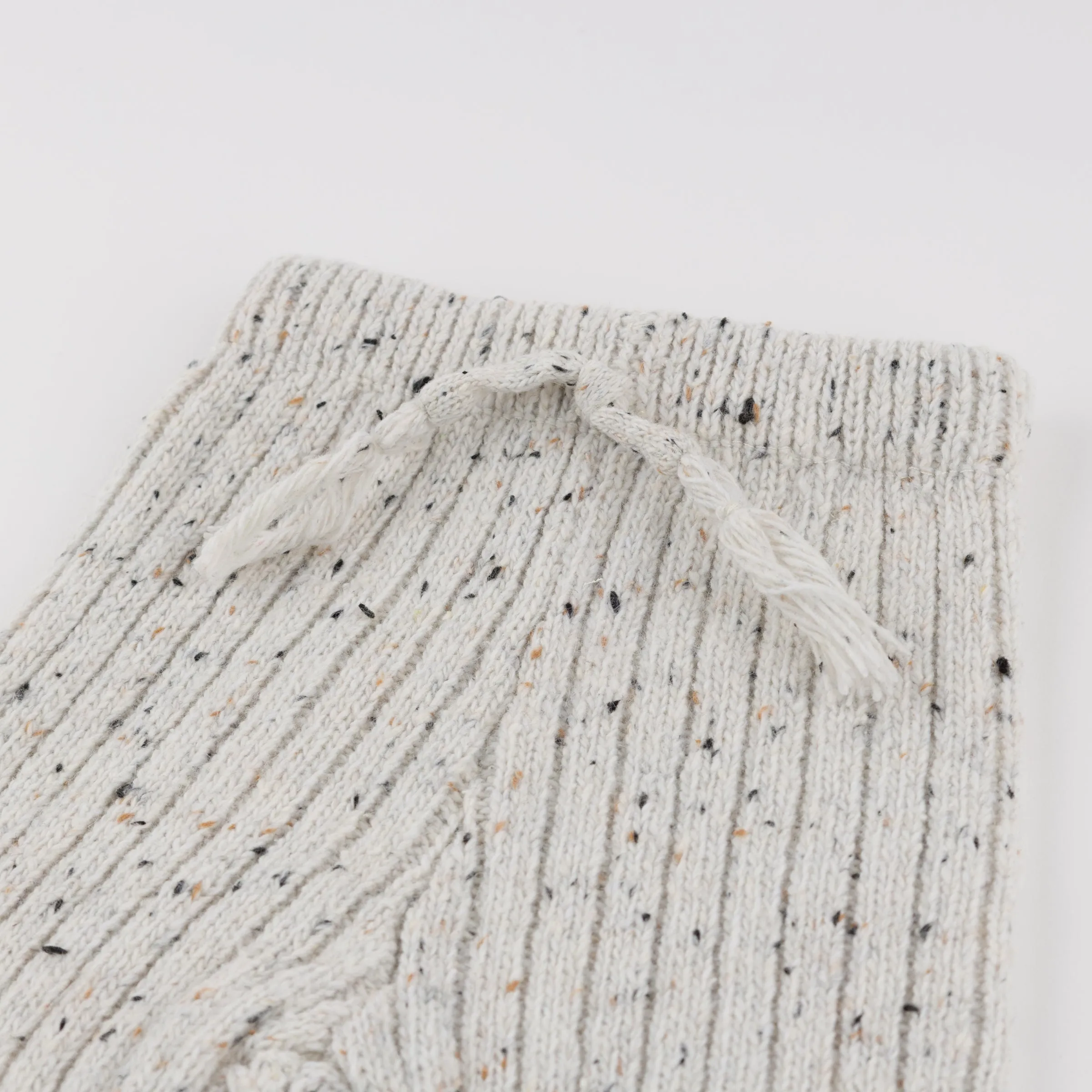 oh baby! Speckled Ribbed Knit Legging - Snowy