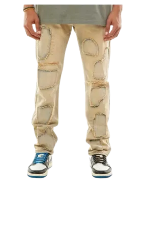 Patch Jeans - Regular Fit (Lt. Blue)