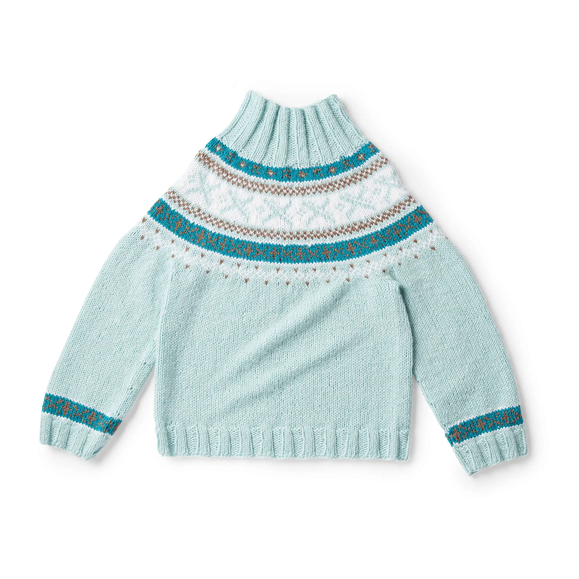 Patons Park Place Knit Yoke Pullover