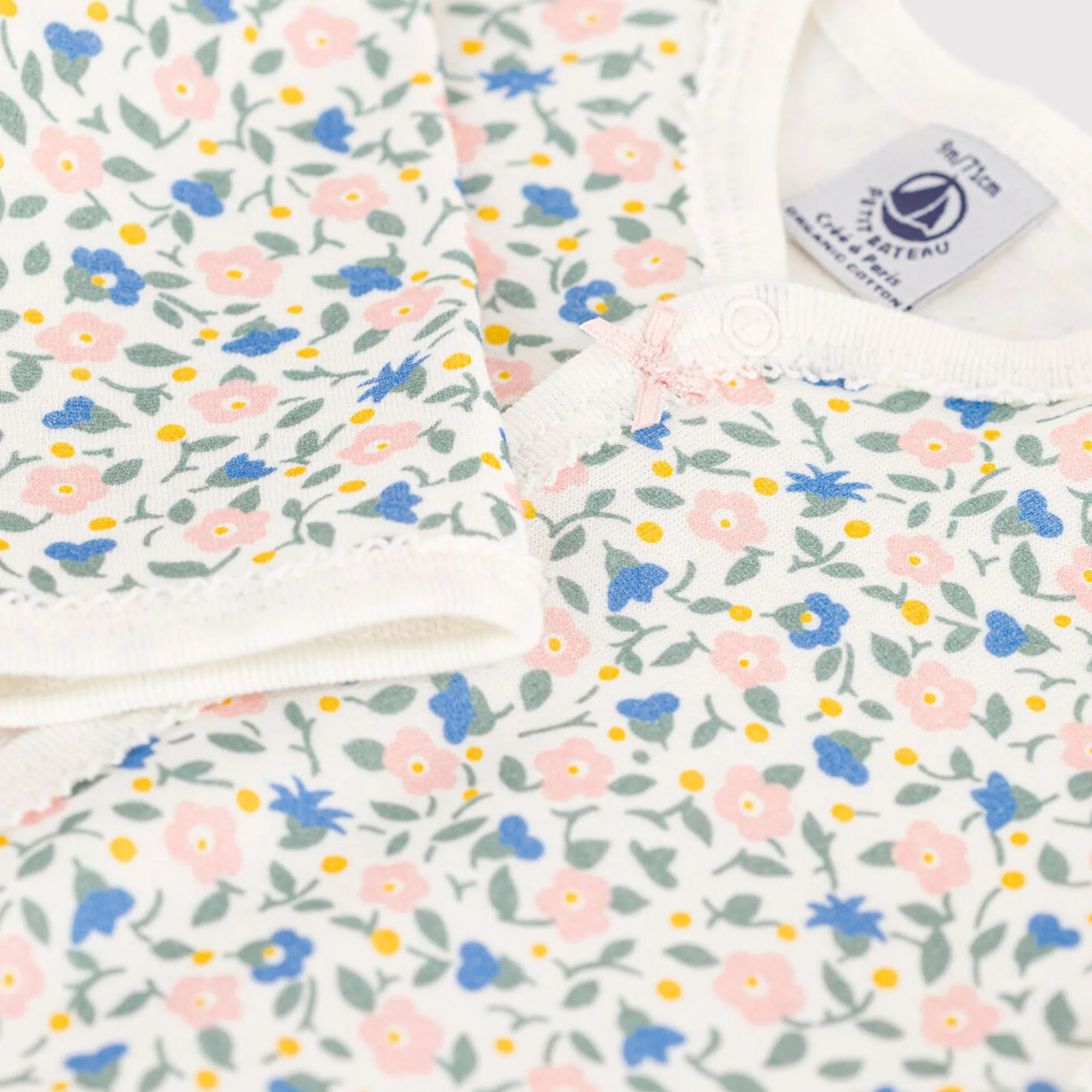 Petit Bateau Baby Girls Floral Pyjama