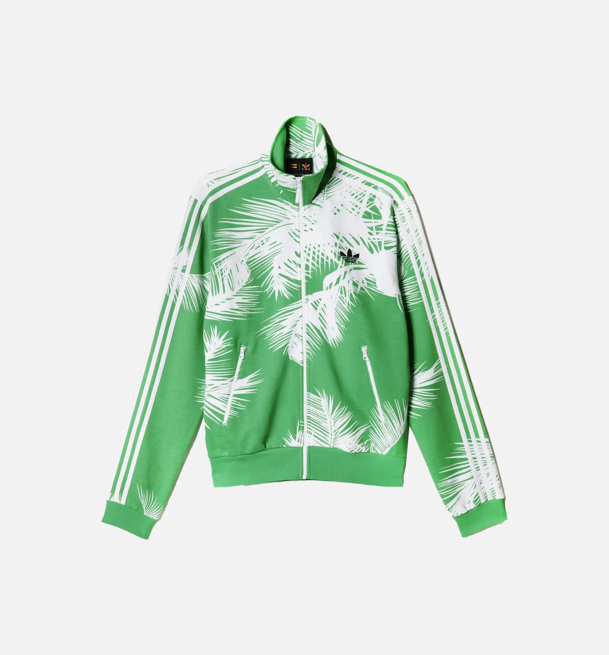 Pharrell Williams BBC Track Jacket "Palm Trees" Men's - White/VIvid Green