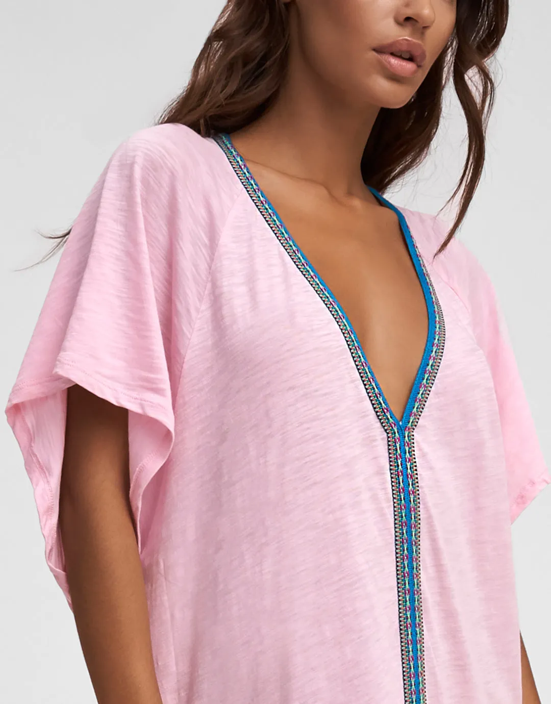 Pima Abaya Dress - Light Pink