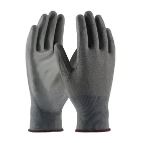 PIP 33-G115/S Seamless Knit Polyester Glove with Polyurethane Coated Flat Grip on Palm & Fingers
