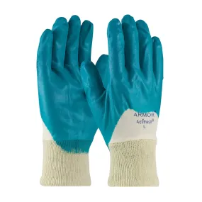 PIP 56-3180/XL Nitrile Dipped Glove with Interlock Liner and Smooth Finish on Palm, Fingers & Knuckles - Knit Wrist