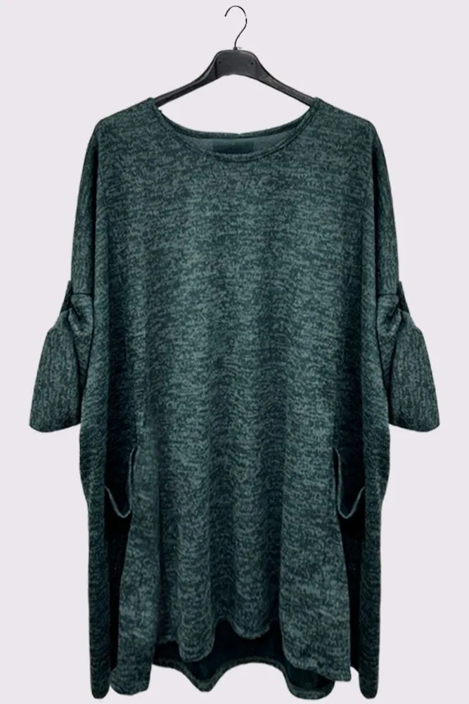 Plain Soft Feel Pockets Top