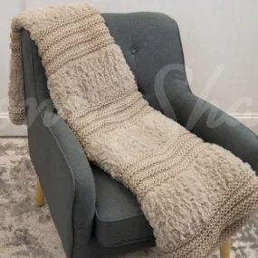 Plush Knit Throw ~ Taupe **ON BACKORDER**