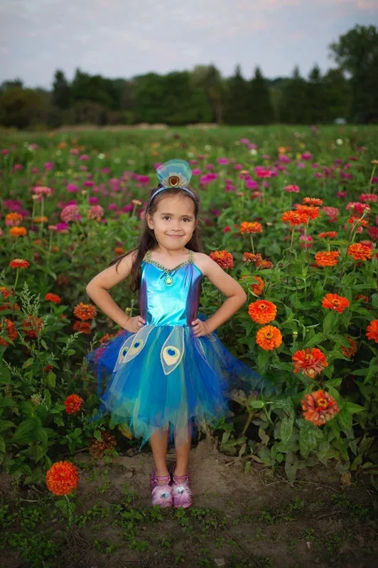 Pretty Peacock Dress & Headband