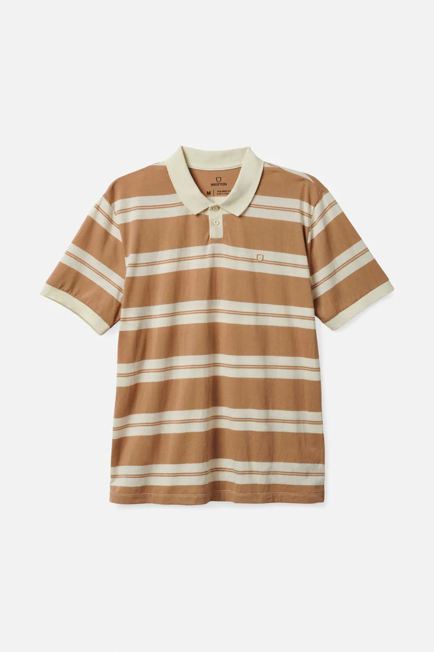 Proper S/S Polo Knit - Mojave/Off White