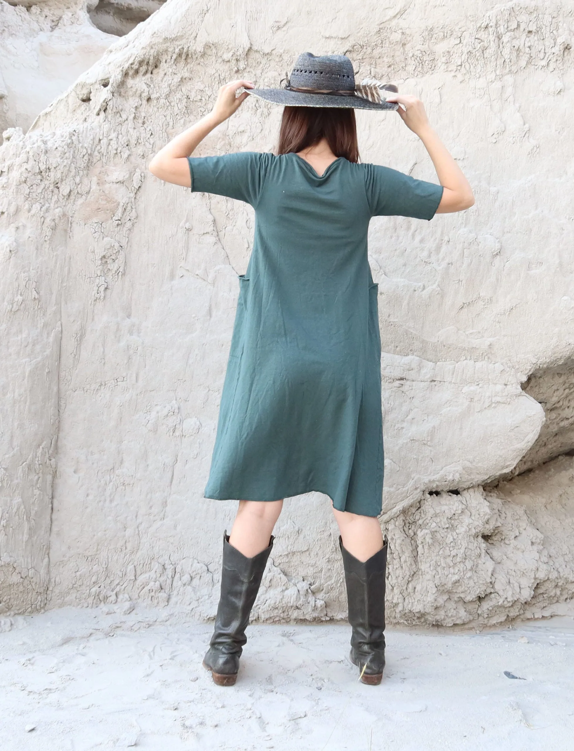 Ritual Perfect Pockets Wanderer Below Knee Dress