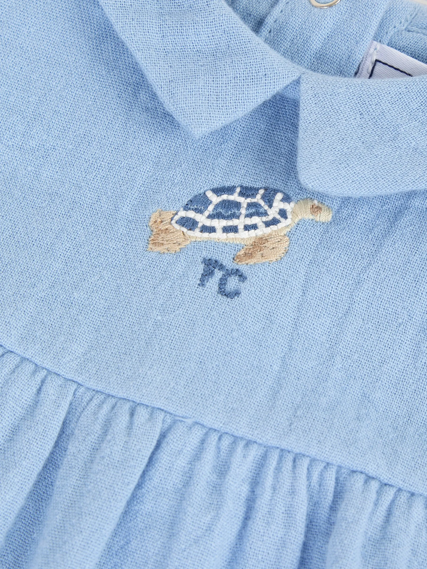 Romper suit - Horizon blue cotton