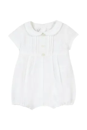 Romper - White Bib Collar