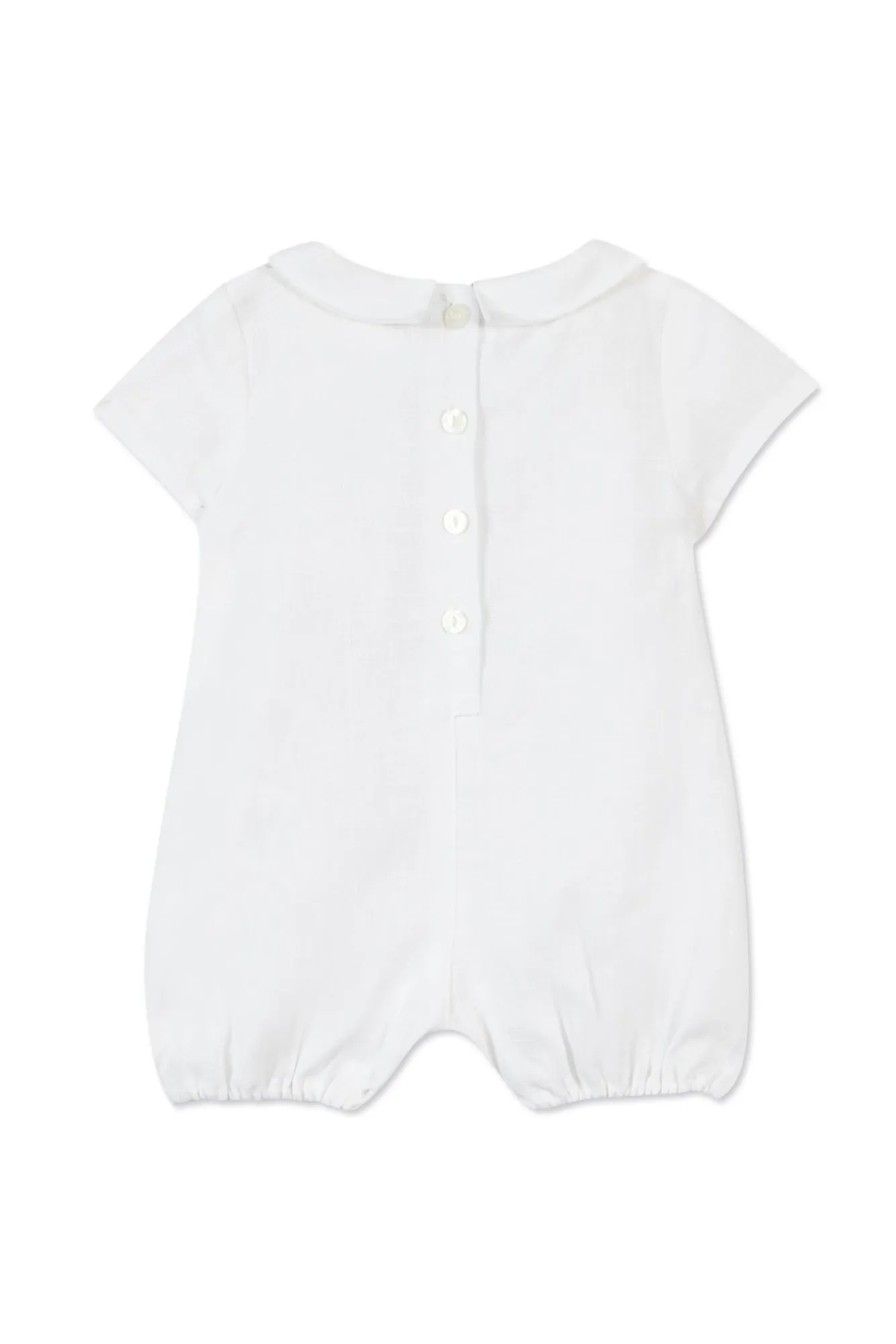 Romper - White Bib Collar