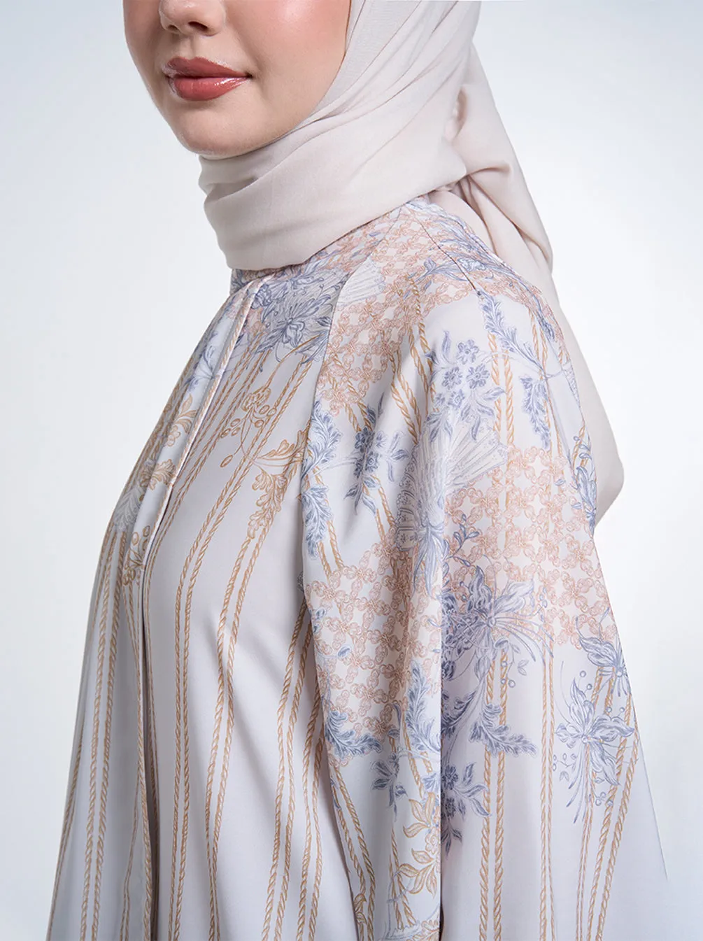 SARI LAYERED TUNIC ASH BLUE