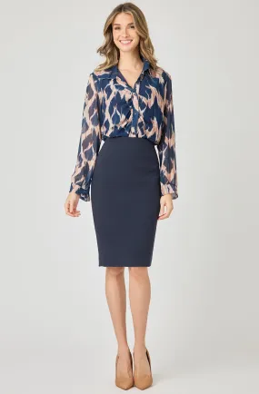 Seamless Fitted Pencil Skirt