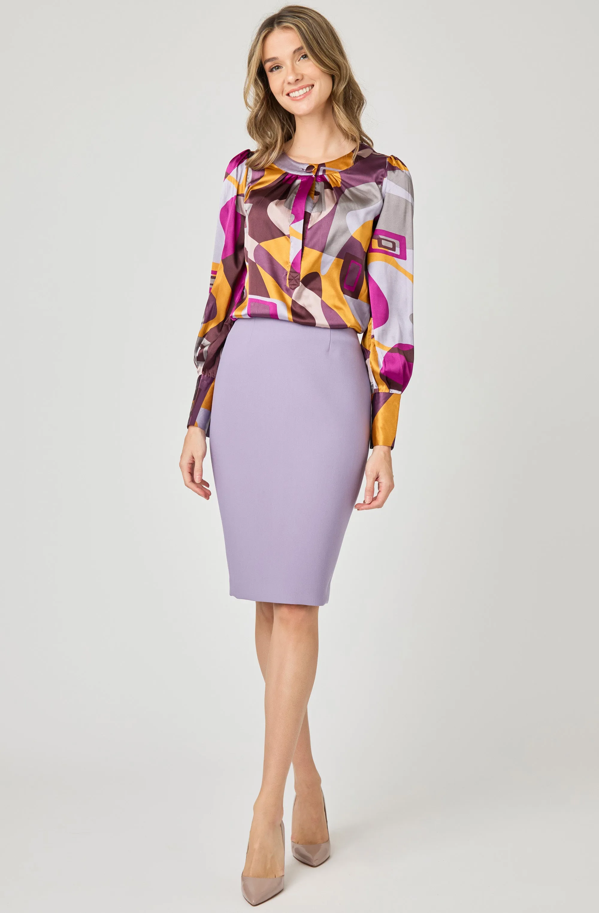 Seamless Fitted Pencil Skirt