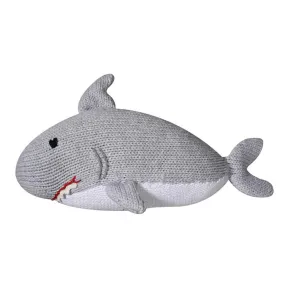 Sebastian the Shark Knit Rattle