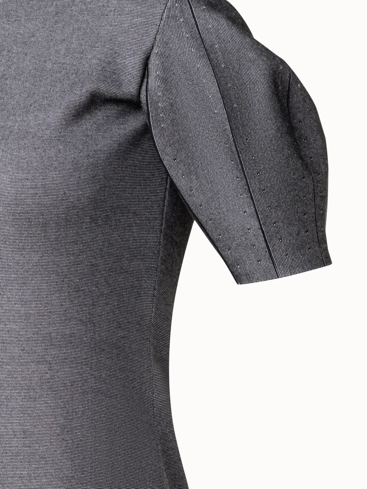 Short Knit Dress with Volume Sleeves