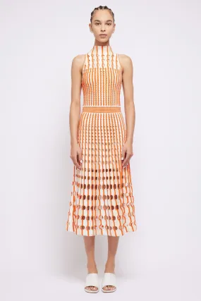 SIMKHAI - Nash Midi Dress in Flame