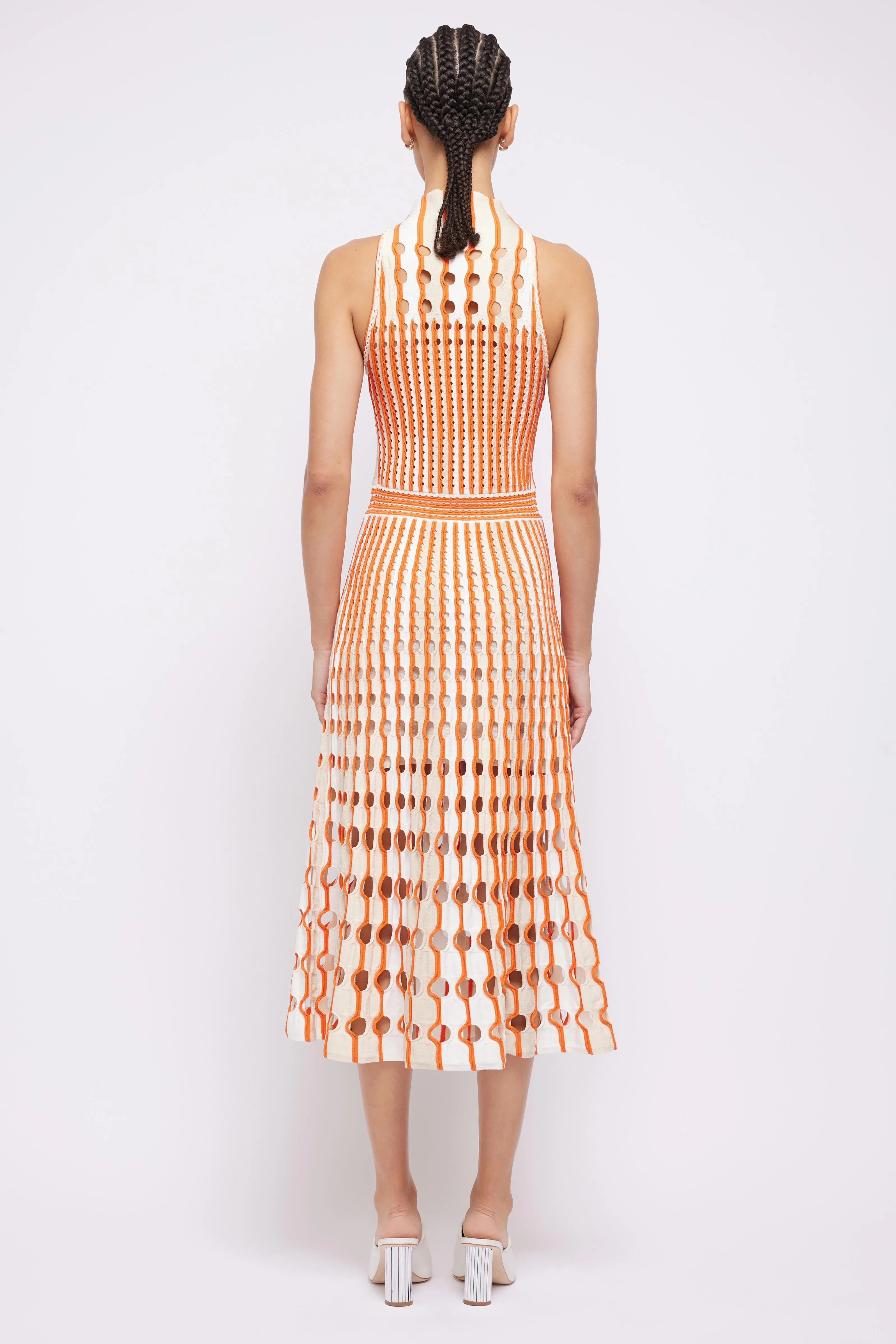 SIMKHAI - Nash Midi Dress in Flame