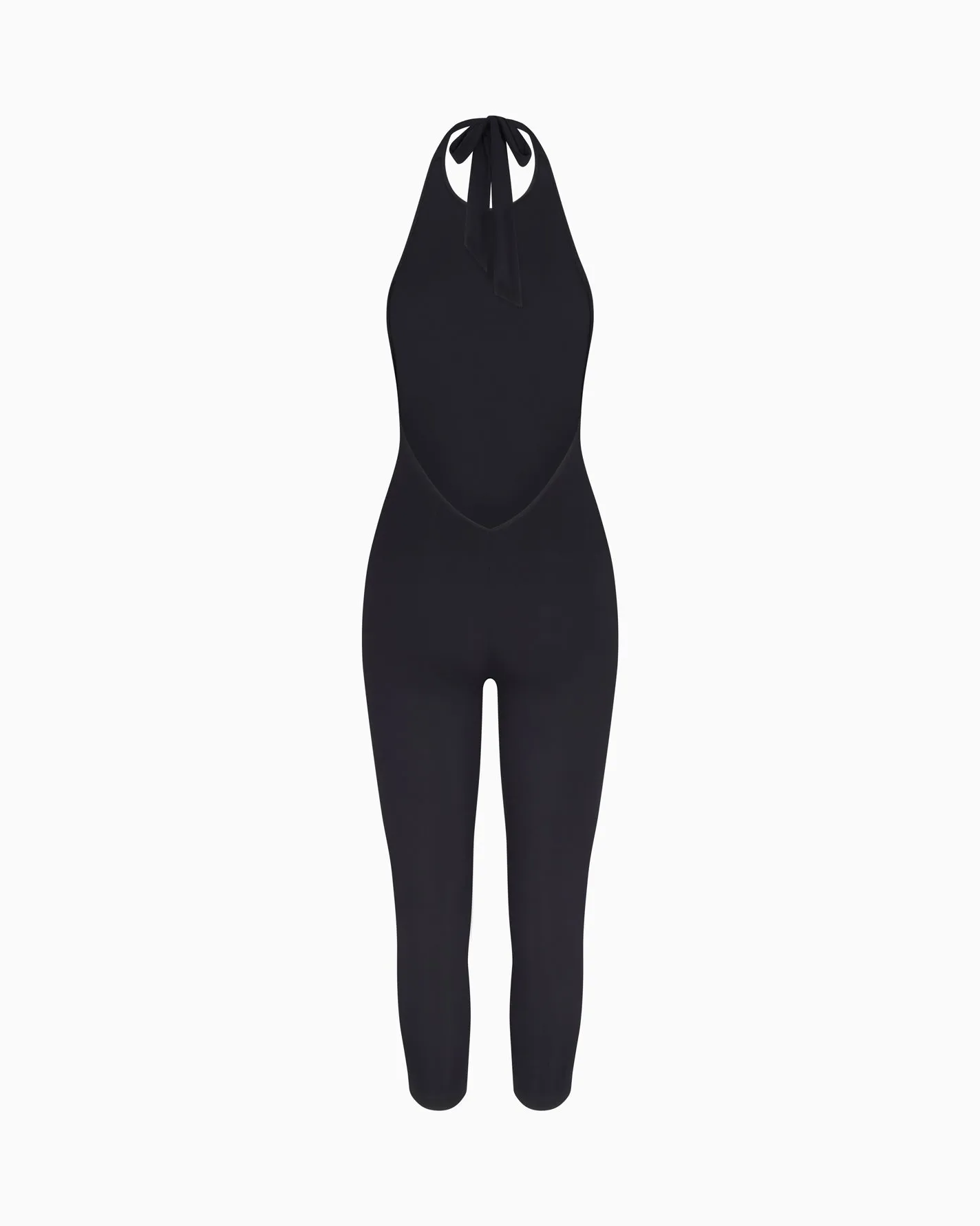 Smooth Stretch Capri Catsuit | Black