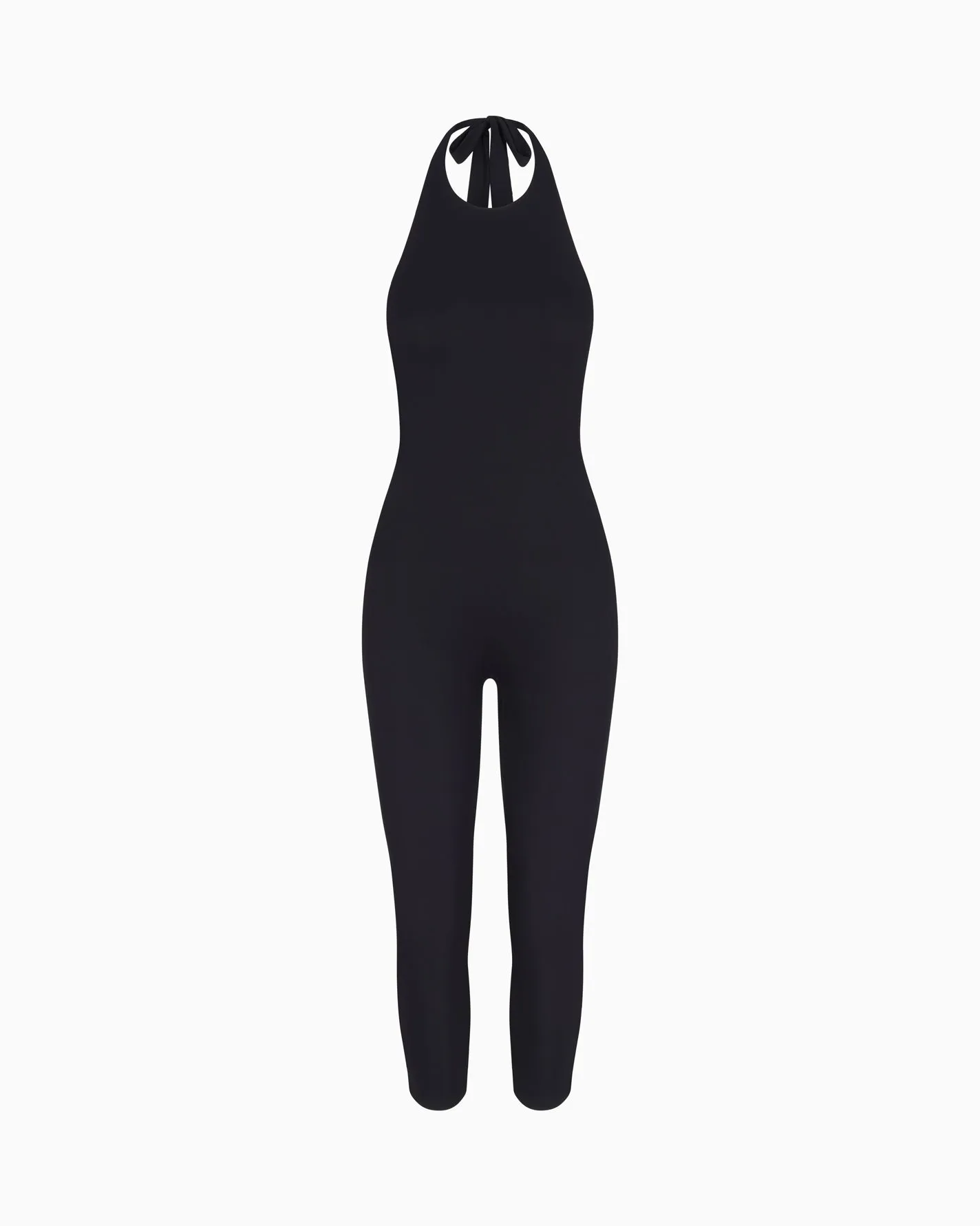 Smooth Stretch Capri Catsuit | Black