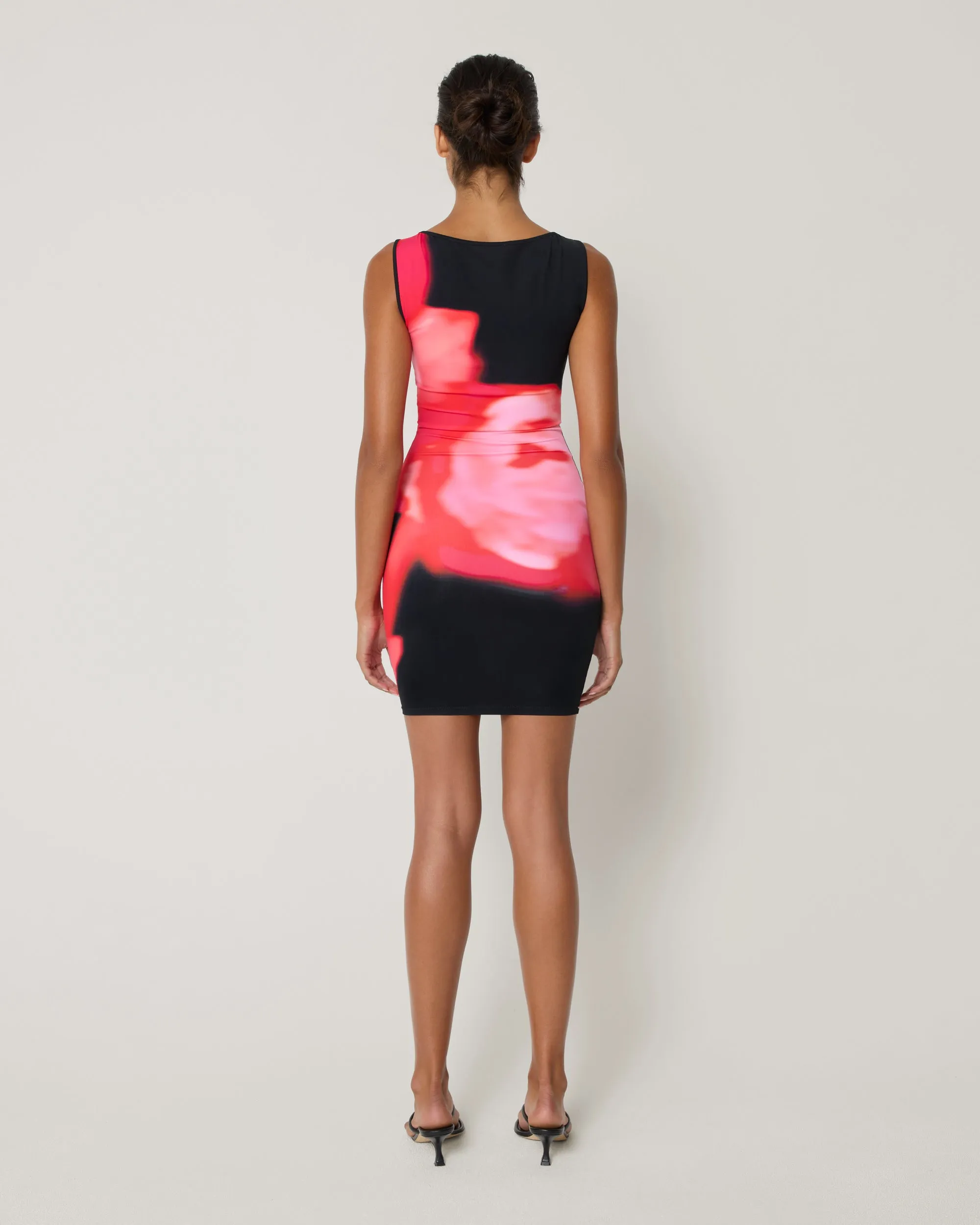 Smooth Stretch Tank Mini Dress | Black Peony