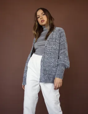 SNOWY CARDIGAN- SLATE