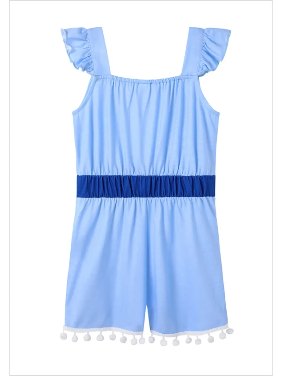 Snowy Ice Princess Flutter Sleeve Romper