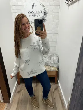 Snowy Lane Knit Sweater