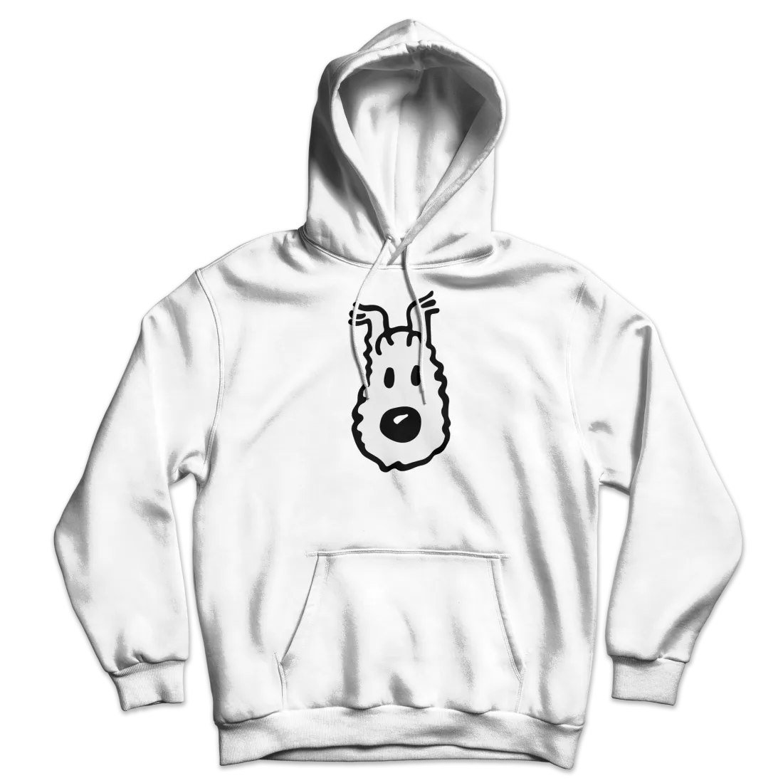 Snowy (Milou), Wire Fox Terrier from Tintin Unisex Hoodie