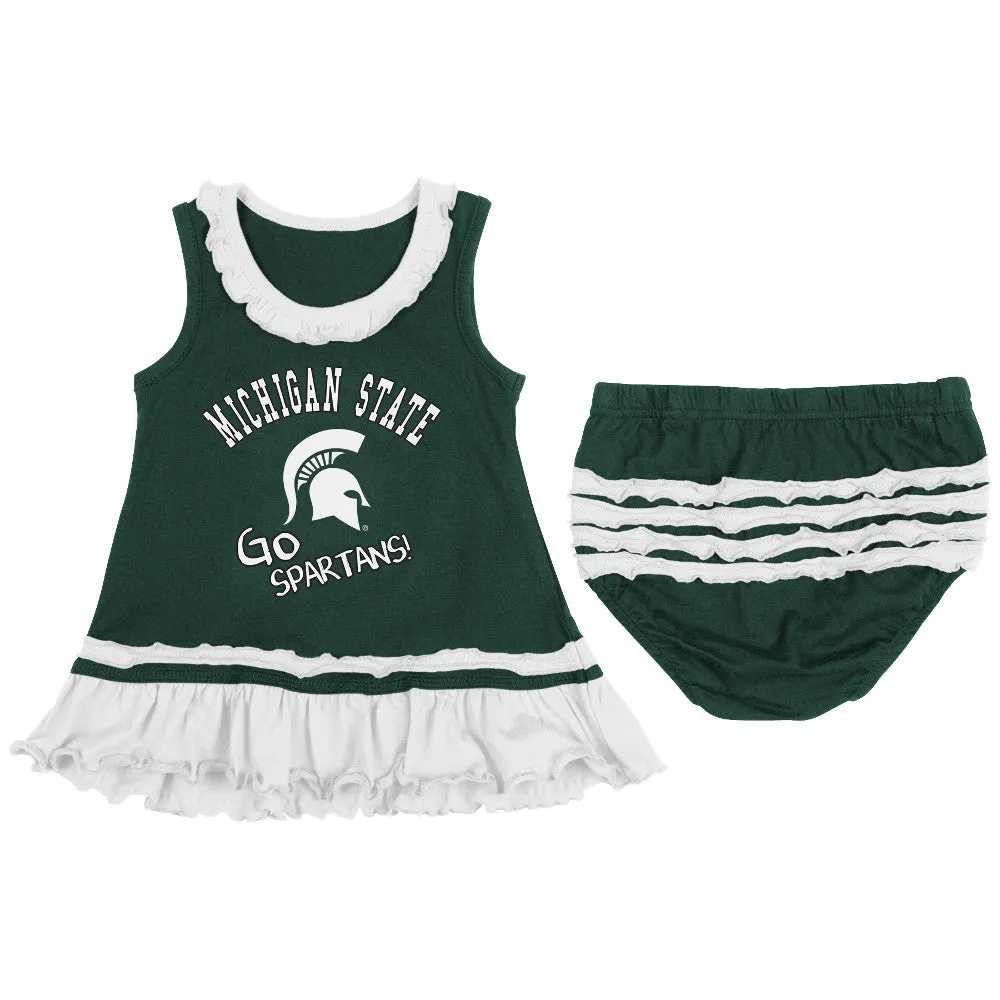 Spartans Baby Ruffled Tank Dress