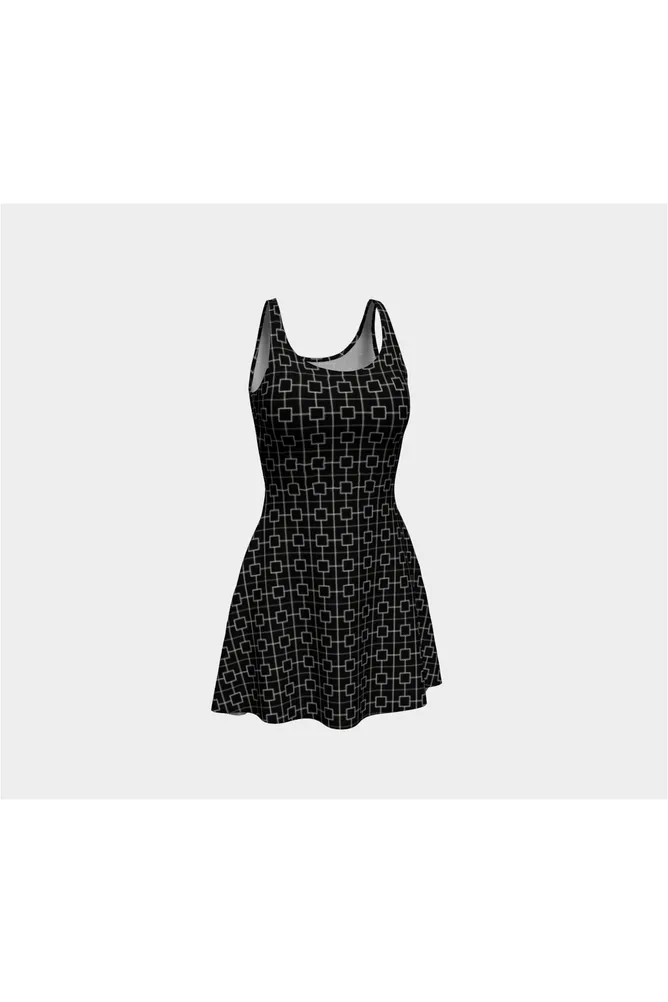 Square Connection Flare Dress