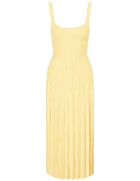 STAUD Ellison Knit Midi Dress