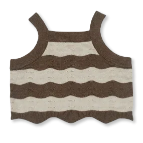 Summer Knit Top | Mud / Coconut